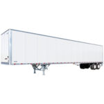 White long metal trailer