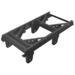 Black metal truck frame